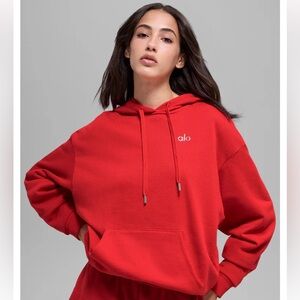 ALO Yoga Accolade Bright Red Women's Hoodie